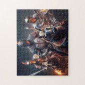 Puzzle Illustration Nous chevauchons après minuit (Vertical)