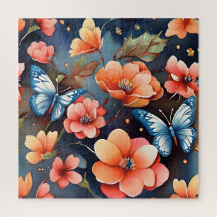 Puzzle Illustration Papillon Fantaisiste Unique 