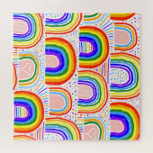 Puzzle Illustration Rainbow Marker : Pat sans joint enfan (Horizontal)