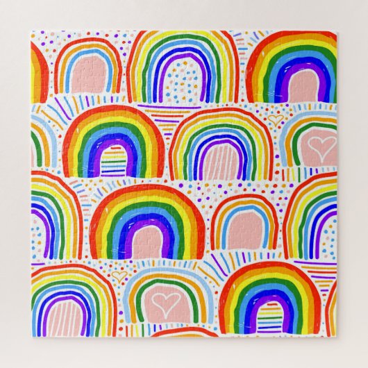 Puzzle Illustration Rainbow Marker : Pat sans joint enfan (Vertical)