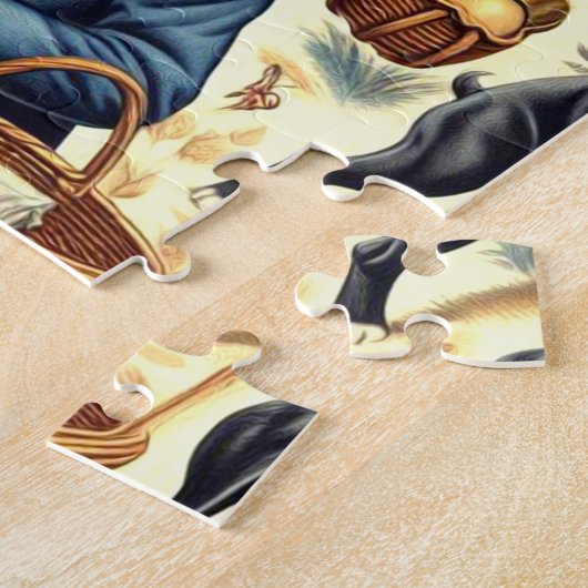 Puzzle Illustration Retro Boxer Dog (Côté)