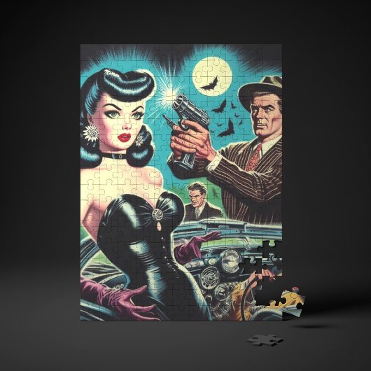 Puzzle Illustration Retro Pulp