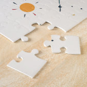 Puzzle Illustration Retro Space Rocket (Côté)