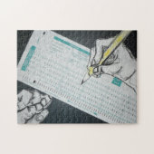 Puzzle illustration scantron (Horizontal)