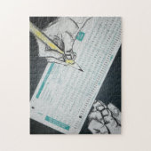 Puzzle illustration scantron (Vertical)