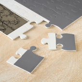 Puzzle Illustration sépia de la salle de bal du mystère d (Côté)