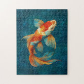 Puzzle Illustration vibrante du poisson Koi (Vertical)