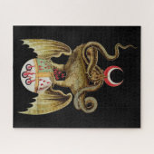 Puzzle Illustration Vintage Alchemy Dragon (Horizontal)