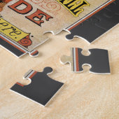 Puzzle Illustration vintage baseball, couverture du guide (Côté)