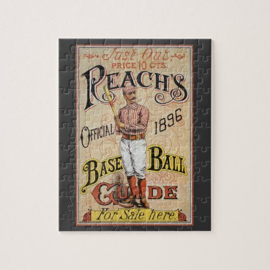 Puzzle Illustration vintage baseball, couverture du guide (Vertical)