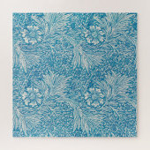 Puzzle Illustration vintage Blue Marigold Ornament (Horizontal)