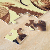 Puzzle Illustration vintage Dachshund (Côté)