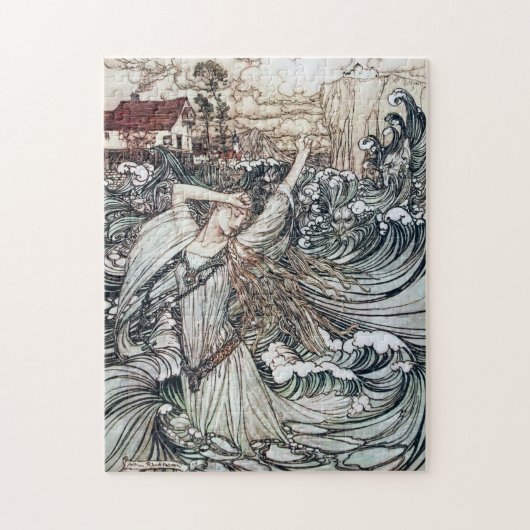 Puzzle Illustration vintage d'Arthur Rackham représentant (Vertical)