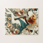 Puzzle Illustration vintage de Foxhound sans joint (Horizontal)