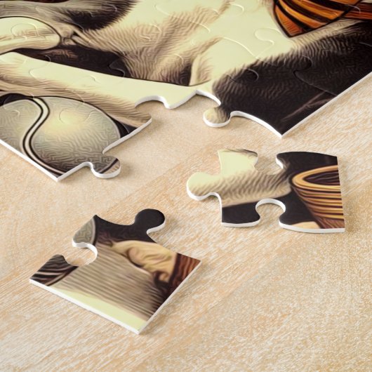 Puzzle Illustration vintage de Greyhound (Côté)