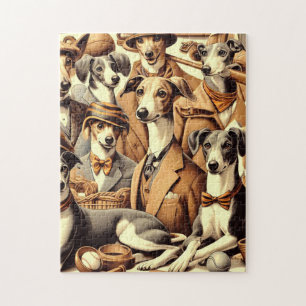 Puzzle Illustration vintage de Greyhound