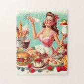 Puzzle Illustration vintage de l'alimentation (Vertical)
