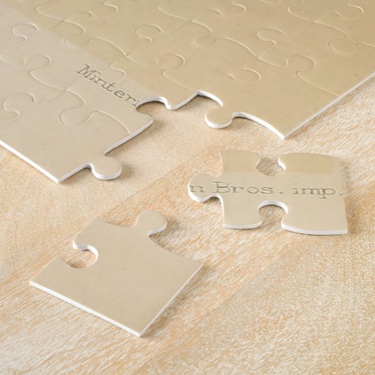 Puzzle Illustration vintage de Nuthatch (Côté)