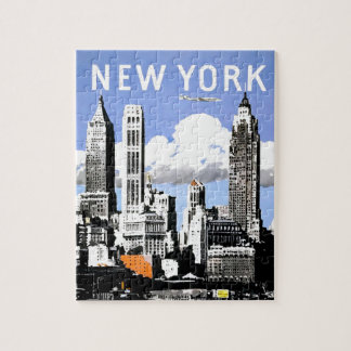 Puzzle Illustration vintage de voyage à New York