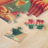 Puzzle Illustration vintage du Parti des années 1950 (Côté)