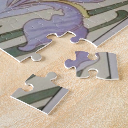 Puzzle Illustration vintage Iris (Côté)