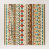 Puzzle Illustration Vintage tribale aztèque (Horizontal)