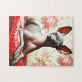 Puzzle Illustration vintage Xoloitzcuintle (Horizontal)