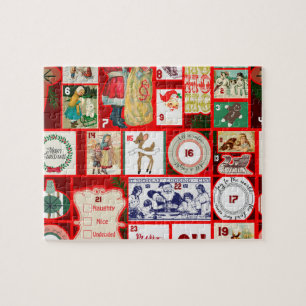 Puzzle Illustrations de Noël Amusement des Fêtes de fin d