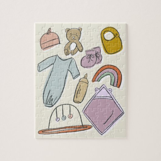 Puzzle Illustrations de nouveau-né (Vertical)