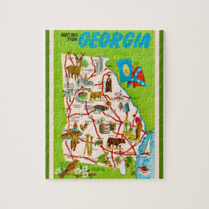 Puzzle illustré 8x10 pour enfants de Géorgie