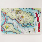 Puzzle illustré vintage de Marblehead (Horizontal)