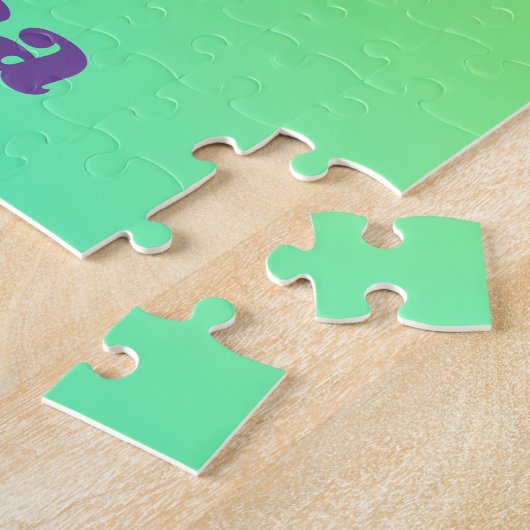 Puzzle I'm A Gymnast - Girl with/ Leotard on Purple Gym M (Côté)