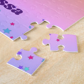 Puzzle I'm A Gymnast - Girl with/ Leotard on Purple Gym M (Côté)