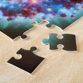 Puzzle Image cosmique pastel violet et ciel bleu (Côté)