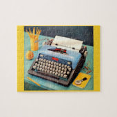 Puzzle image d'annonce de machine à écrire des années (Horizontal)
