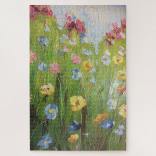 Puzzle Image d'art à fleurs peintes
