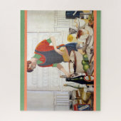 Puzzle Image de la scène de cuisson de cuisine vintage (Vertical)