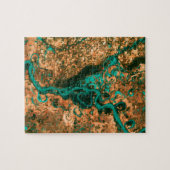 Puzzle Image de méandre de satellite du Mississippi (Horizontal)