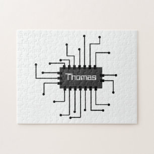 Puzzle Image de puce IC de l'ordinateur personnalisé