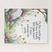 Puzzle Image de verset biblique Jean 16:33 Affiche (Horizontal)