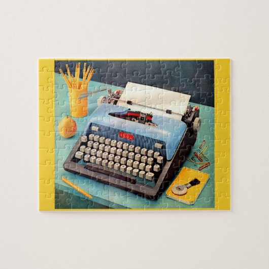 Puzzle image d'une publicité de machine à écrire des anné (Horizontal)