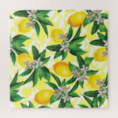 Puzzle Imaginaire citron : Motif Floral Créatif (Horizontal)