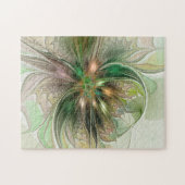 Puzzle Imaginaire coloré Moderne Fleur Fractale Abstraite (Horizontal)