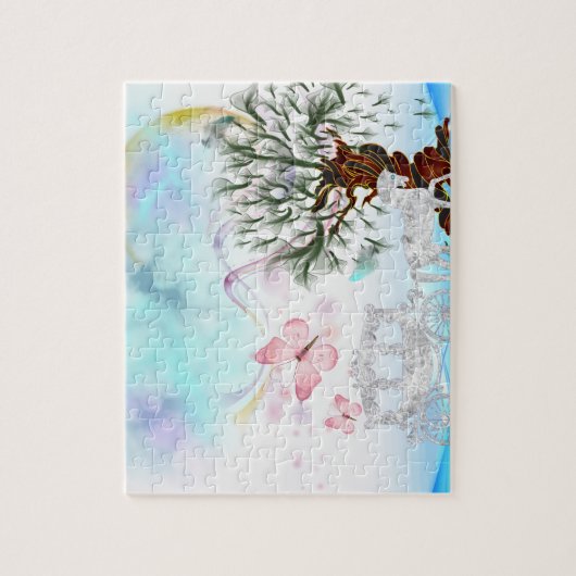 Puzzle Imaginaire Crystal Horse Carriage (Vertical)