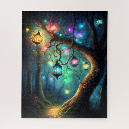 Puzzle Imaginaire de forêt enchantée fée magique Pixie Po (Vertical)