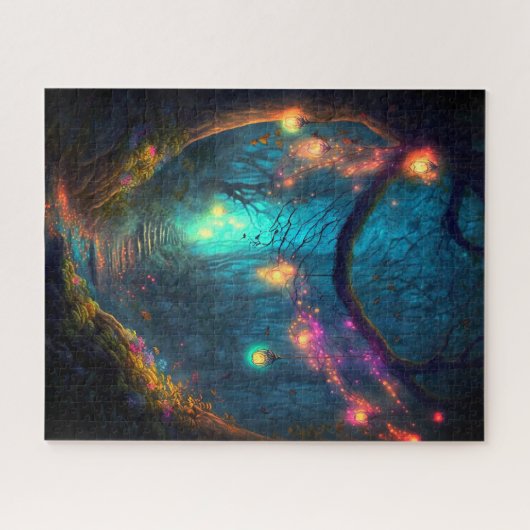 Puzzle Imaginaire de forêt enchantée fée magique Pixie Po (Horizontal)