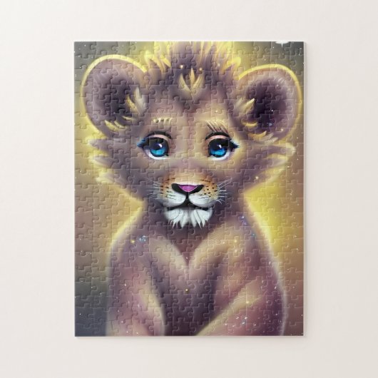 Puzzle Imaginaire détaillé Cute Kawaii petit lion bébé (Vertical)