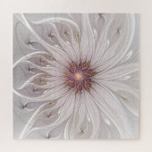 Puzzle Imaginaire Floral, Abstraite Fleur Pastel Moderne (Horizontal)