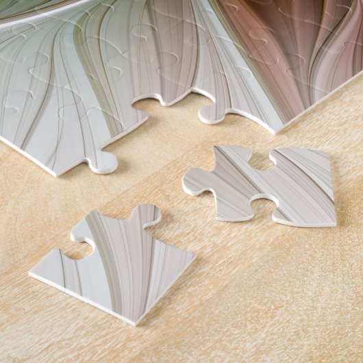Puzzle Imaginaire Floral Avec Or Moderne Abstrait Fractal (Côté)