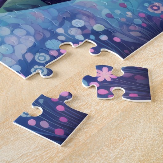 Puzzle Imaginaire lunaire Forêt vive et joyeuse (Côté)